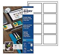 Avery C32015-25 Double Side Printable Business Cards with Matt Finish, 260 gsm f