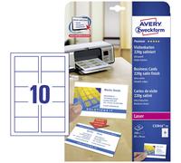 Avery C32016-25 Printable business cards smooth edge white 85x54mm...