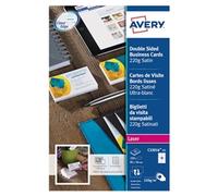 Avery Quick&Clean - Business cards - white - 220 g/m2 - 25 pcs. 250 )