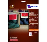 Avery C32301-10 Printable Shelf Talker for Laser Printers(85 x 55 mm Label/Cards, 6 per A4 Sheet, 10 Sheets) - White