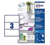 Avery Cards White Pack of 25