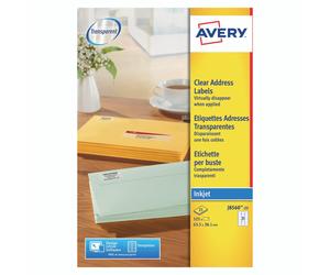 Avery Clr Ijet Lbls 21LBL/SHT BX 25