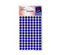 Avery 32-304 8mm Self-Adhesive Dot Stickers - Blue (10 x 560 Labels)