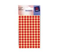 Avery 32-301 Dots/Circle Labels - Red (Diameter 8 mm, 70 Labels per Sheet, 560 Labels Total)