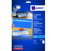 Avery C2359-25 Din Long Laser Compliments Slips Quick/Clean - White