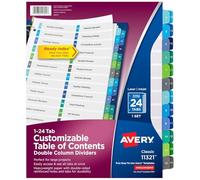 Avery Consumer Products INDEX,24T,RDY,DBL COL INDX