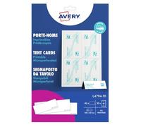 Avery Laser Place Card L4794-10 No A4 White 4.5 x 12 cm Pack of 40