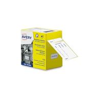 Avery Wash Off, Dissolvable, Food Traceability Labels, 70 x 40 mm, Freezer Labels 150 Labels, Whitewith Blue, Writable, Pre-Printed, Easy to Wash Off