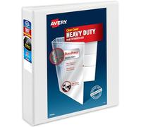 Avery Durable EZD Ring Binder 1.5 Inch White