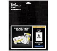 Avery Durable ID Cards, Laser Printable on Both Sides, Blank White, 80 Total, 2.125" x 3.375" (61610)