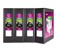 Avery Durable View 3 Ring Binder, 3 Inch Slant Rings, 4 Black Binders (17050)