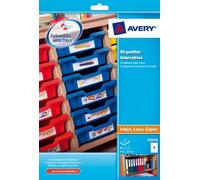 Avery E3214 Self-Adhesive Removable Tray And File Labels, 8 Labels Per A4 Sheet