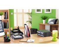 Avery Eco Pen Pot 10 Compartments Black - DR450BLK