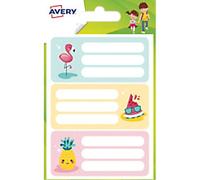 Avery ECOL15F.UK Notebook Labels A6 Assorted 34 x 76 mm Pack of 15