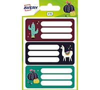 Avery ECOL15L.UK Notebook Labels A6 Assorted 34 x 76 mm Pack of 15