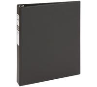 Avery Economy 3 Ring Binder, 1" Round Rings, 1 Black Binder (03301)