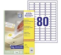 AVERY Zweckform L4732REV-100 Universal Etiketten (8.000 Klebeetiketten, 35,6x16,