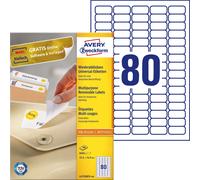 AVERY ETIKETTEN L4732REV-100 356X16.9MM 8,000 Etiketten, 35,6 x 16,9 mm