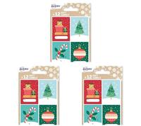 Avery Festive Label Pack with Traditional Designs - 12 PCS Gift Label Stickers, Premium Christmas Name Labels and Gift Wrap Decoration. (Pack of 3)