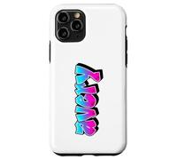 Avery Graffiti Personalized Name Blue Pink Women Girls Case for iPhone 11 Pro