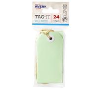 Avery Green Swing Gift Tags with String, 96 x 48 mm, 24 Tags (13203)