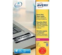 Avery Laser Label H/Duty 189 Per Sheet Silver (Pack of 3780) L6008-20