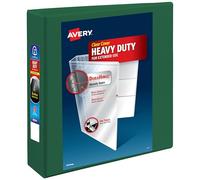 Avery Heavy-Duty View 3 Ring Binder, 2" One Touch EZD Rings, 1 Green Binder (79683)