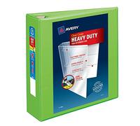 Avery Heavy-Duty View 3 Ring Binder, 3" One Touch EZD Rings, 670-Sheet Capacity, 3.5 Inch Wide Spine, Great for Home, School Supplies, Office, or Organization Needs, 1 Chartreuse Binder (79779)