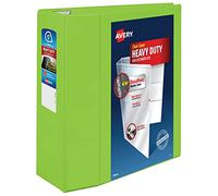 Avery Heavy-Duty View 3 Ring Binder, 5" One Touch EZD Rings, 2.3/4.8" Spine, 1 Chartreuse Binder (79815)