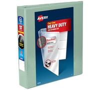 Avery Heavy-Duty View 3 Ring Binders, Customizable Cover, 1.5 Inch Slant Rings, 1 Sage Binder (79819)
