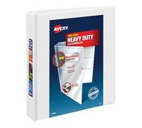 Avery Heavy-Duty View Binder with 1.5-Inch One Touch EZD Ring, White (79195)