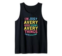 Avery Here Doing Avery Things Funny Avery Name Tank Top
