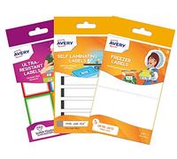 Avery Home Labels, 24 x Freezer Labels, 24 x Waterproof Labels, 16 x Resistant Labels - Kitchen Labels, Tupperware Labels