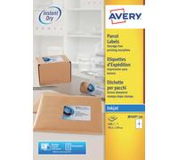 Avery J8169-100 Parcel Labels, 139 x 99.1 mm, Permanent, 4 Labels Per Sheet, 400 Labels Per Pack