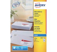 Avery Inkjet Address Label 38x21mm 65 Per A4 Sheet White (Pack 6500 Labels) J8651-100