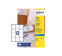 Avery Inkjet Address Label 63.5x72mm 12 Per A4 Sheet White (Pack 1200 Labels) J8