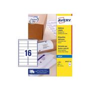 Avery J8162-100 White Self-adhesive label addressing label