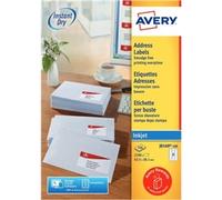Avery Self Adhesive Address Mailing Labels, Inkjet Printers, 21 Labels per A4 Sh
