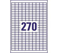 Avery J8659-25 Printable, customisable Mini Filing Labels, 270 Labels Per A4 Sheet, White