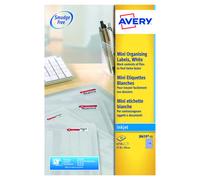Avery J8659-25 Printable, customisable Mini Filing Labels, 270 Labels Per A4 Sheet, White