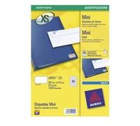 Avery Inkjet Mini Label 38.1x21.2mm 65 Per A4 Sheet White (Pack 1625 Labels) J8651-25