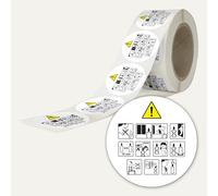 Avery IRAFNOR500 500 AFNOR, CLP Labels Round Self-Adhesive Roll | AFNOR, CLP 500 Round Self-Adhesive Labels in Roll, Diameter 40 mm, Regulatory Candles, 1 Roll of 500 Stickers