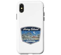 Avery Island Louisiana Vintage Swamp Nature Night Scene Case for iPhone X/XS