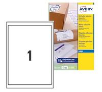 Avery J8 Quick Dry Labels 199.6 x 289.1 White