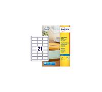 Avery J8560-10 Self-Adhesive Address/Mailing Labels, 21 Labels per A4 Sheet