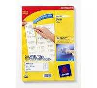 Avery J8563-25 self-adhesive label Transparent 350 pc(s)