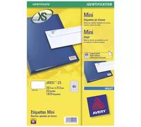 Avery J8651-25 printer label White