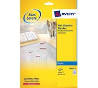 Avery J8656-25 Ink Jet Printer Labels (46 x 11.1 MM 2100 Labels White