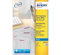 Avery J8658-25 25.4 x 10mm Mini Multipurpose Labels 25 Sheets - 189 Labels per S