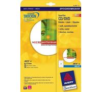 Avery J8676-25 Self-Adhesive Full Face CD Labels, 2 Labels Per A4 Sheet